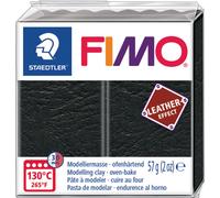 FIMO EFFECT LEATHER pâte à modeler noire 57 g