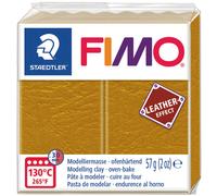 FIMO EFFECT LEATHER pâte à modeler ocre 57 g