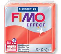 FIMO EFFECT pâte à modeler durcissant au four transparent rouge 57 g