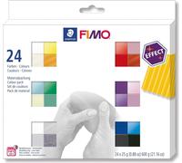 FIMO EFFECT Pâte à modeler, set de 24 pièces