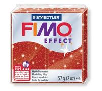 Fimo Fimo Effect 57g Rouge Pailleté / 8020-202