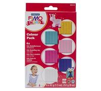 STAEDTLER FIMO kids 8032 Set de pâte Fancy - 6 blocs x 42 g | Pâte durcissant au four extra souple en couleurs fantaisie - facile à modeler, stimule la créativité - Art.-Nr. 8032 02
