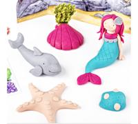STAEDTLER - Fimo Kids Form&Play - Set "Les sirènes" - 4 pains pâte à modeler 42 g assortis + 1 outil de modelage + 1 décor + notice d'utilisation détaillée - 8034 12 LY