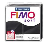 FIMO Pâte à cuire Fimo Soft de 57 g coloris Noir