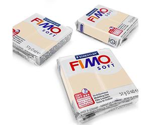 FIMO Pâte à modeler polymère souple pour four - Couleurs les plus populaires - 57 g - Lot de 3 - Sahara