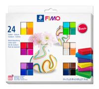 FIMO SOFT Pâte à modeler 'Basic', kit de 24