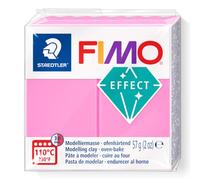 Fimo STAEDTLER Effect 8010 Neon - Rose, 57 g, pâte à Modeler polymère | Durcissant au four, souple et malléable, couleur vive avec effet sous la lumière noire - Réf. 8010-201