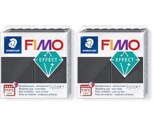 FIMO Staedtler STAEDTLER Effect-Pain pâte à Modeler 57 g Effet métallique, 8010-91 St, Gris Acier métallisé, Standard (Lot de 2)