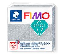 Staedtler FIMO- STAEDTLER Effect-Pain pâte à Modeler 57 g Effet pailleté argenté, 8010-812 St