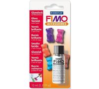 FIMO vernis brillant 10 ml en pot Pinceau dans le couvercle