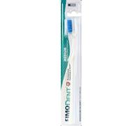 Fimodent Brosse à dents Medium avec système de protection des gencives et des dents - Équipée de poils 1509 UltraX de dureté moyenne, doux pour les gencives et l'émail - Couleur Blanc Bleu ciel