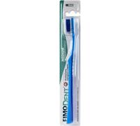 Fimodent Brosse à dents Medium avec système de protection des gencives et des dents - Équipée de poils 1509 UltraX de dureté moyenne, doux pour les gencives et l'émail - Couleur Bleu