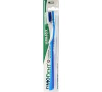 Fimodent Brosse à dents Ultra Soft avec système de protection des gencives et des dents - Équipée de poils 6580 UltraX de dureté souple, doux pour les gencives et l'émail - Couleur Bleu