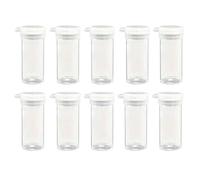 FIMWOLZ Lot de 10 salières en plastique extra petites-Bouteilles à sel et à épices-Petit salière et poivrière-Mini distributeur d'épices portable avec couvercle pour boîte à sandwich en déplacement