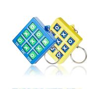 FIMWOLZ Porte-Clés de Tic Tac Toe pour Enfants de 8 à 12 Ans Porte-Clés en Plastique pour Clip de Sac à Dos Faveurs de Fête d'anniversaire pour Garçon Fille