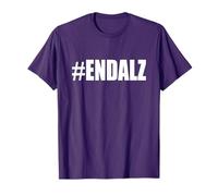 Fin Alzheimer's Purple Ribbon Mom Dad Alzheimer's Awareness T-Shirt