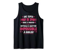 Fin année école Humour Professeur Super Prof de Sport Débardeur