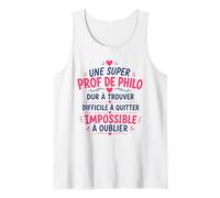 Fin année Humour Professeur Philosophie Super Prof de Philo Débardeur
