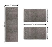 Fin autour Du Lit Sphinx 3-teilig Poils Longs Shaggy Tapis Set 3 Pièces