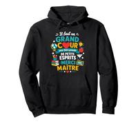 Fin D'Année Maître École Grand Cœur Primaire Merci Maître Sweat à Capuche