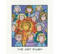 Fin de série Heritage Kit de broderie au point de croix Aida "Die Hitzewallung", patron à compter, SHHF1741, 9,5x11,5cm