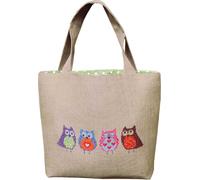 Fin de série Le Bonheur des Dames Sac Pochette de broderie au point de croix "Sac à Oeufs", motif à compter, 31x33x8cm