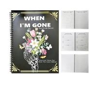 Fin du planificateur de vie - Fin du planificateur de vie pour les personnes âgées - Carnet de travail guidé - Carnet de notes pour la fin de vie - Ce plan pour la fin de la vie est un journal