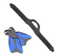 Fin Straps, Diving Gear, 14.57in Flipper Ties, Non-Slip Set, Adjustable Tension, Portable Keeper, Replacement Pair, Secure Fit, Flexible Design for Swim, Dive, Lake, Pool Activities