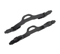 Fin Straps Diving, Rubber Adjustable Fin Strap Replacements with Quick Release Buckles, Snorkeling Accessories for Adults Beginners and Water Sports Enthusiasts, Black