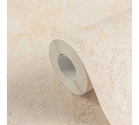 Fin Texturierte Papier En Uni Im Beton-Look - Crème , Beige,
