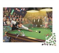 Final de la Boule Noire en Snooker Puzzle en Bois Imperméable DIY Puzzles De 1000 Pièces pour Adultes Cadeaux Impossible Jeux Éducatifs