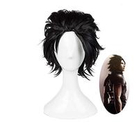 Final Fantasy Ff7 Zack Fair Cosplay perruques courtes noir lissé au dos perruque de cheveux synthétiques résistant à la chaleur + bonnet de perruque