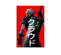 Final Fantasy Vll Game Character The Cloud Strife (2) Poster Peinture décorative sur toile, art mural pour salon, chambre à coucher, art mural, impression photo, décoration moderne, pour salle