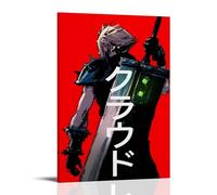 Final Fantasy Vll Game Character The Cloud Strife (2) Poster Peinture décorative sur toile pour salon, chambre à coucher, art mural, impression d'image moderne, décoration de chambre familiale, 30 x