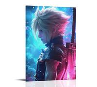 Final Fantasy Vll Game Character The Cloud Strife (2) Poster Peinture décorative sur toile pour salon, chambre à coucher, art mural, impression photo, décoration moderne, pour salle familiale, 50 x 30