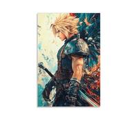 Final Fantasy Vll Game Character The Cloud Strife (5) Poster Peinture décorative sur toile, Art mural pour salon, chambre à coucher, art mural, impression d'image moderne, décoration de salle