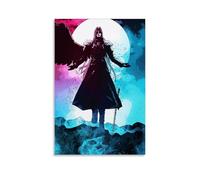 Final Fantasy Vll Game - Poster The Fallen Angel - Peinture décorative sur toile - Pour salon, chambre à coucher, art mural - Impression d'image moderne - Décoration de chambre familiale - 20 x 30 cm