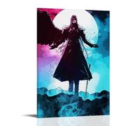 Final Fantasy Vll Game - Poster The Fallen Angel - Peinture décorative sur toile - Pour salon, chambre à coucher, art mural - Impression d'image moderne - Décoration de chambre familiale - 30 x 45 cm