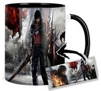 Final Fantasy XVI Tasse Ceramique Intérieure et Poignée Noire Mug