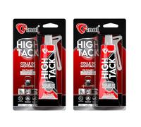 FINAL High Tack Colle de montage - 2 tubes de 75 ml - Colle de construction hybride MS polymère de haute qualité, colle de montage fiable pour une adhérence parfaite en intérieur et en extérieur