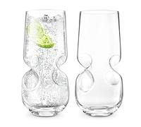 Final Touch Bubbles Seltzer Lot de 2 verres à boisson 500 ml