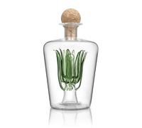 Final Touch Carafe à Tequila Agave - Bouteille de 850 ML Faite à la Main avec Bouchon en liège Naturel et Bec Large pour Verser en Douceur - Inspirée de la Plante d'agave pour Servir la Tequila