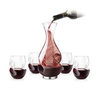 Final Touch Conundrum Red Wine Drinking SET Conundrum Carafe à Red Wine Aerator & Carafe à DECANTER Serving Set Aérateur de vin & DÉCANTEUR Ensemble de service Verres à vin rouge 473ml - Boxed Set exclusif Cadeau