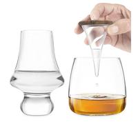 Final Touch Ensemble compte-gouttes et pichet en verre pour whisky, scotch, bourbon et seigle (LFG4121)