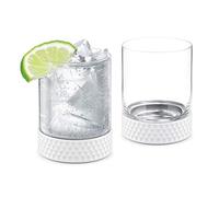 Final Touch Hole-In-One (FTA6652) Lot de 2 verres à whisky/cocktail de golf 355 ml