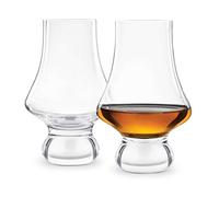 Final Touch Lot de 2 verres à whisky en cristal sans plomb DuraShield renforcés en titane - Fabriqués à la main (LFG4122)