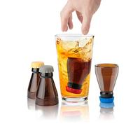 Final Touch Lot de 4 verres à shot en forme de bombe à bière 60 ml