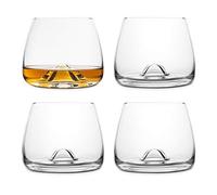 Final Touch Lot de 4 verres à whisky, en cristal, fabriqués avec du titane DuraSHIELD renforcé pour une plus grande durabilité, hauteur 9 cm, 300 ml