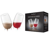 Final touch Relax: Liqueur Glasses : Set 2 Verres Avec Jambes pour Liqueur