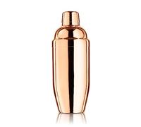 Final Touch Shaker à cocktail double paroi en acier inoxydable plaqué cuivre (FTA1850-17)